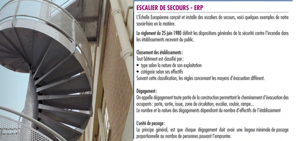 Escalier d'accès